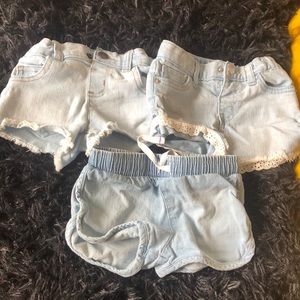 18 month jean short bundle